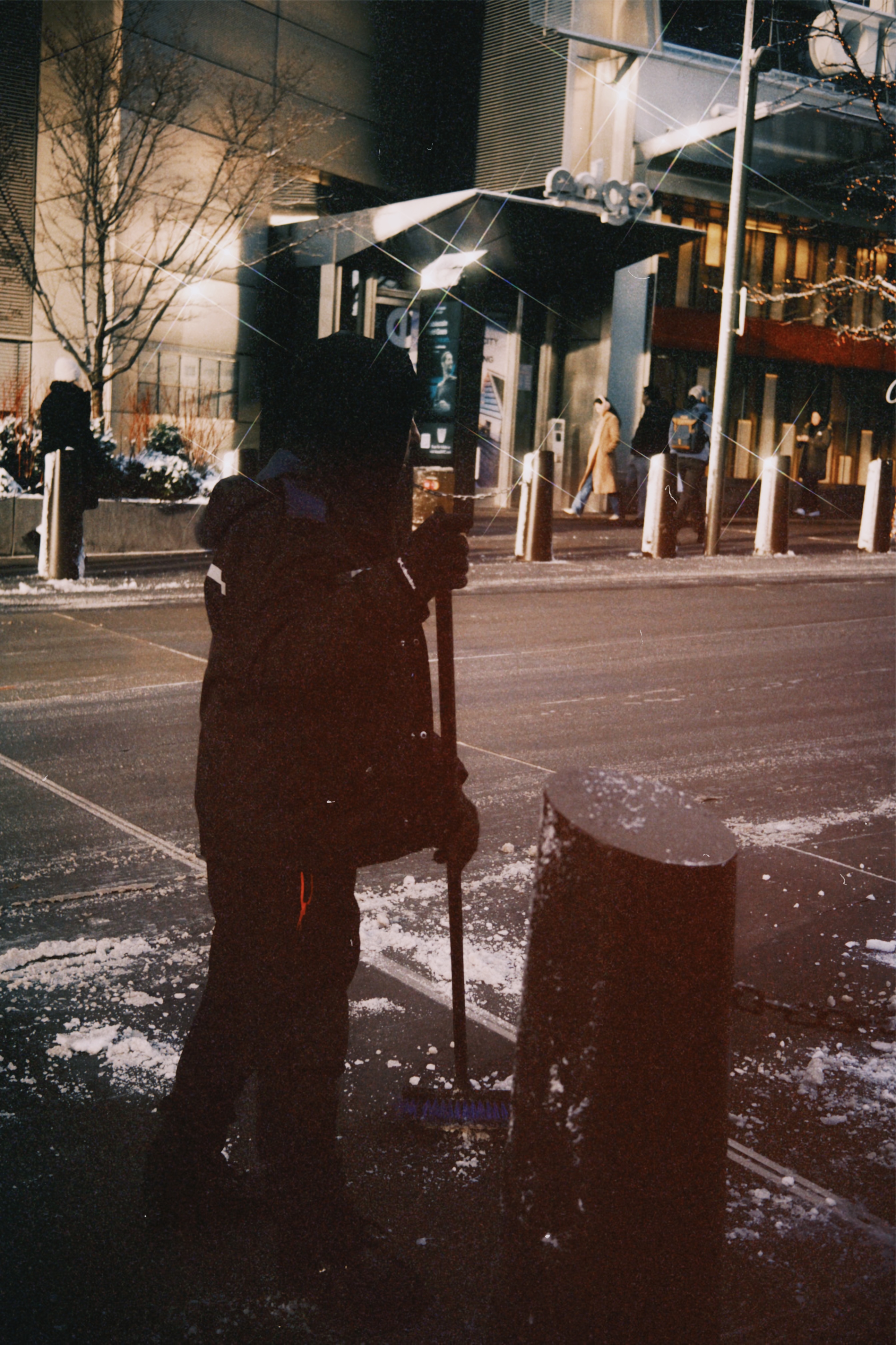 Sweeper silhouette night