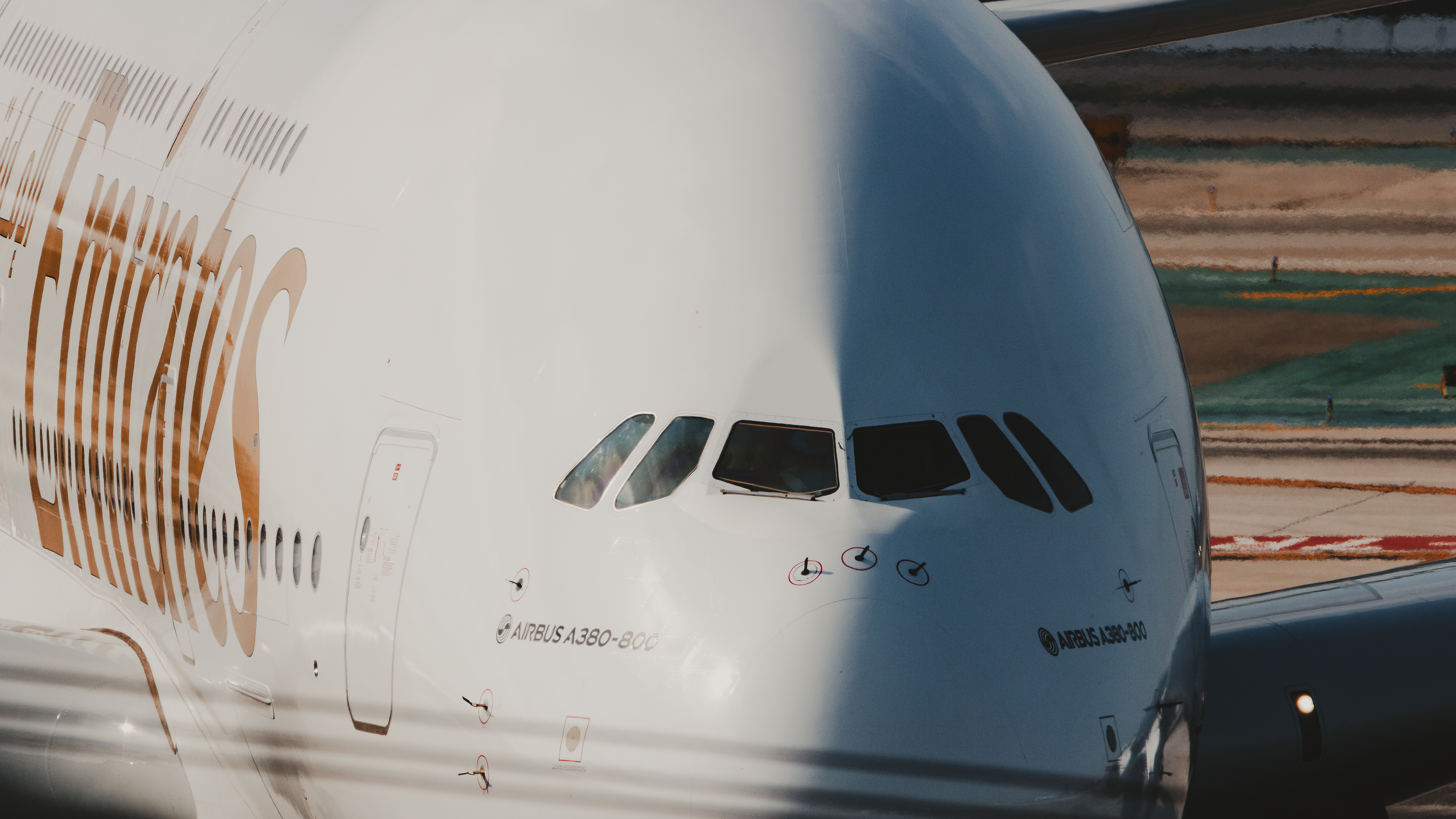 Emirates A380 nose